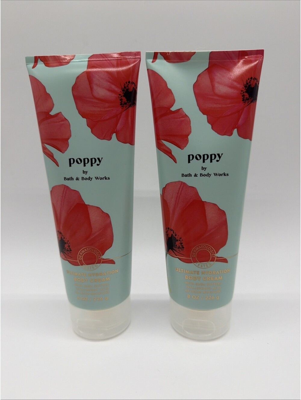 Bath and Body Works Poppy Ultimate Hydration Cream pack of 2 New